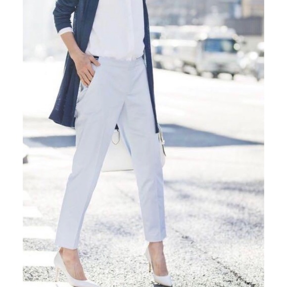 Uniqlo Pants - Uniqlo Seersucker Ankle/ Cropped Pant